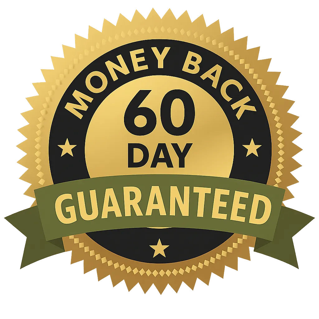 Original 60-day money-back guarantee artwork